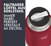 ICON Food Jar 0.71 L by THERMOS – 710 ml, 710.0 milliliters, Stainless Steel, Berry Mat, Model 4120303071