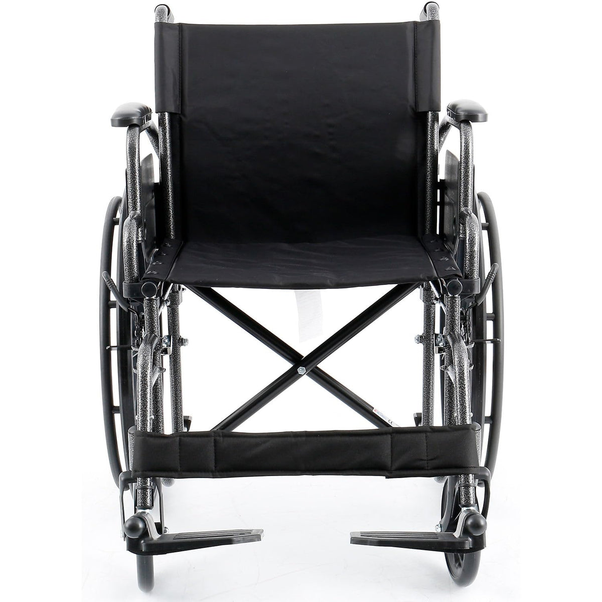 Global Industrial Wheelchair – 20" W Seat, Flip Back Arms, Swing-Away Footrests, Black