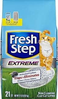 Fresh Step Extreme Clay, Non Clumping Cat Litter, Scented, 21 Pounds