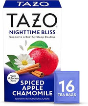 TAZO Herbal Tea Bags, Nighttime Bliss Spiced Apple Chamomile, 16 Count (Pack of 1)
