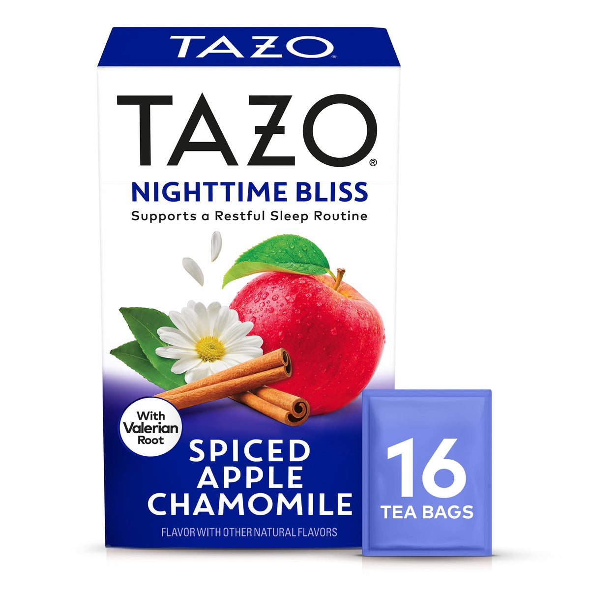 TAZO Spiced Apple Chamomile / 16 Count (Pack of 1) / 16 Herbal