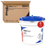 WypAll CriticalClean WetTask Wipes – 6 x 140 Sheets, 1 Bucket (06411)