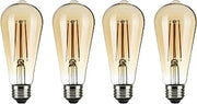 Satco S9579/04 ST19 Vintage Style LED Filament Light Bulb, 6.5W, 2000K, 4-Pack
