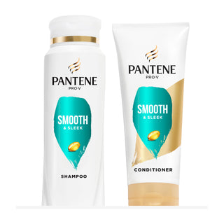Pro-V Smooth & Sleek Duo Set Shampoo & Conditioner 12-12.6 Fl Oz by Pantene – 9.75 Fl Oz (Pack of 2), Pack of 2, Model 179795
