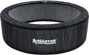 Allstar Performance Air Filter Wrap, Pre Filter, 14 in OD, 3 in Tall, Polyester, Black, Allstar 14 in Washable Filters, Each