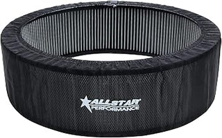 Allstar Performance Air Filter Wrap, Pre Filter, 14 in OD, 3 in Tall, Polyester, Black, Allstar 14 in Washable Filters, Each