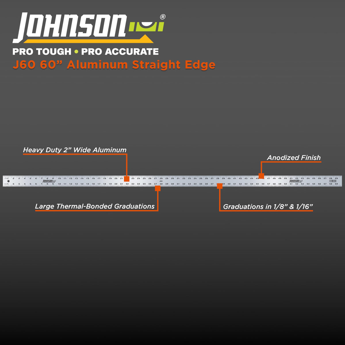 Johnson 1 / 72 Inch English/Metric / Clear,Silver Rulers