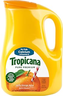 Tropicana Orange Juice with Calcium + Vitamin D, No Pulp, 89 fl oz. bottle