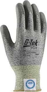G-Tek 19-D318/M, Seamless Knit Dyneema® Diamond 2.0 Blended Glove with Polyurethane Coated Flat Grip on Palm & Fingers