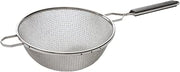 Winco 10 1/4" Stainless Steel Mesh Strainer | Medium filtration, Foodservice, Great for Draining Pasta, Rinsing Produce, Straining and Kitchen Prep