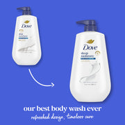 Body Wash Deep Moisture 30.6 oz Pump 3 Pack by Dove – 30.6 Fl Oz (Pack of 3), White, Pack of 3, Model 10011111045481