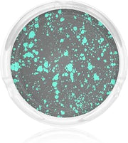 Black Mint Paint Splatter Artistic Splash Glass Ashtrays Desktop Smoking Ash Tray for for Home Office Indoor Outdoor Patio Use