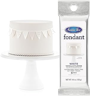 Satin Ice Fondant for Cake Decorating, White (4.4 Ounce)