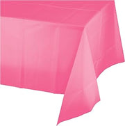 Creative Converting 54-inch W x 108-inch L Candy Pink Plastic Tablecloths, 3 Count (DTC011342TC)
