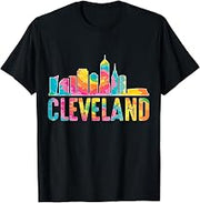 Cleveland Retro Youth Jersey Clothing Tie Dye Cleveland T-Shirt