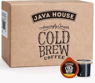 Java House Cold Brew Coffee, Colombian Medium Roast Coffee Concentrate Liquid Pods - 1.35 Fluid Oz (Pack of 60) Enjoy Hot or Iced