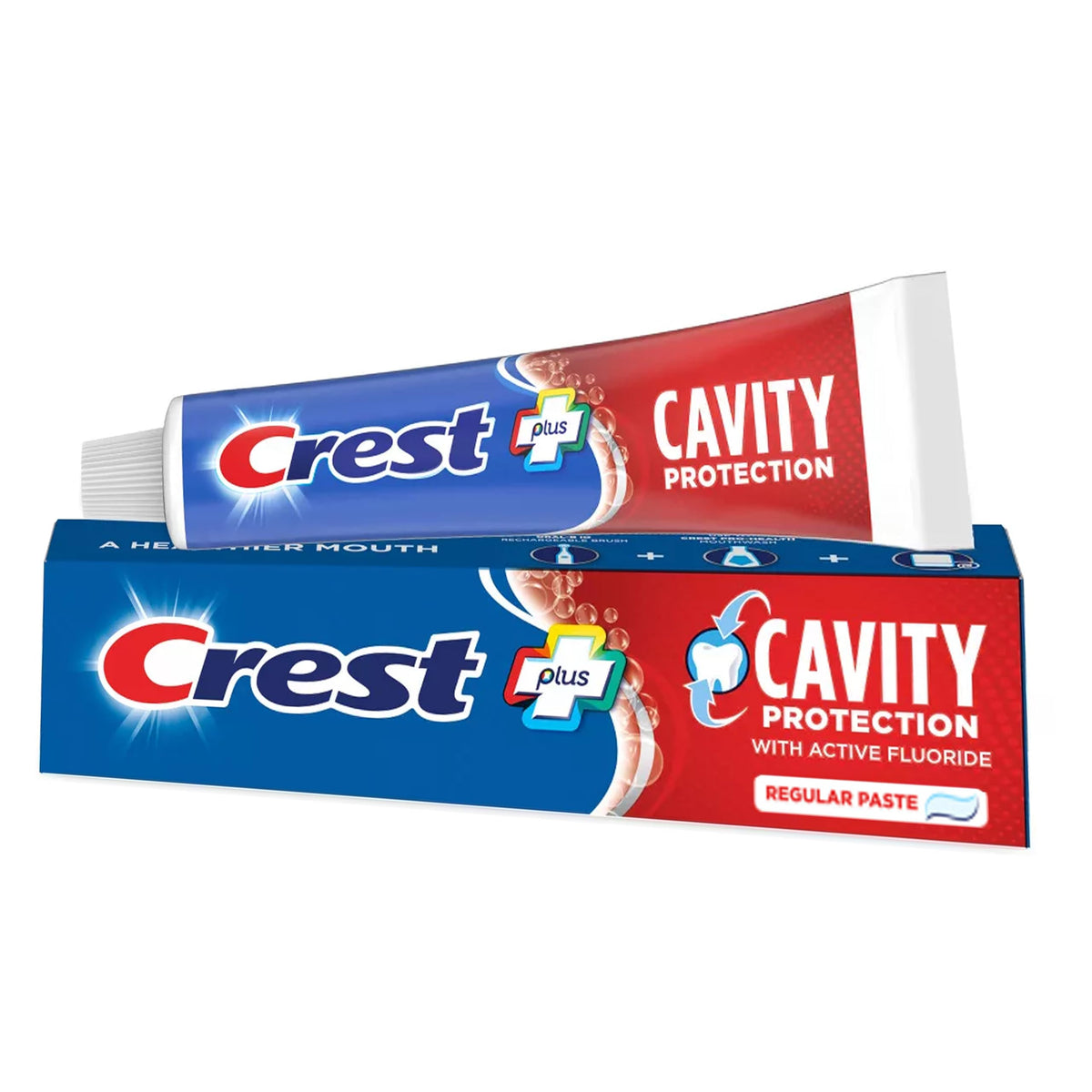 Cavity Protection Toothpaste Regular - 8.2 Ounce (Pack of 4) by Crest – 8.2 Ounce (Pack of 4), Plastic, No Color, Pack of 4, Model 245941
