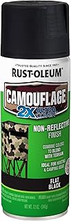 Rust-Oleum 279179 Specialty Camouflage Spray Paint, 12 oz, Black