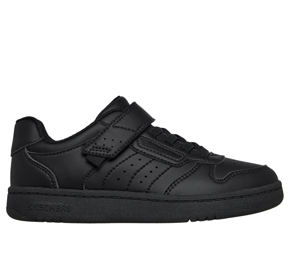 Boys' Quick Street Sneaker by Skechers – Black/Black, Model 405638L