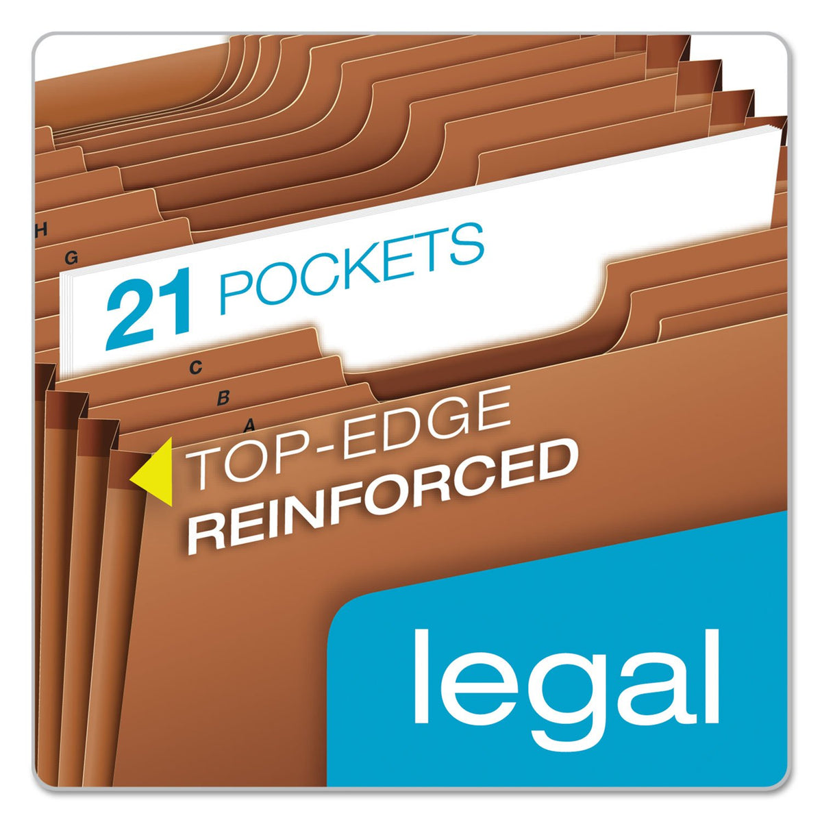 Conversion File Jackets and Pockets by Pendaflex – Legal, Polypropylene (PP), Brown, Model R219AHD