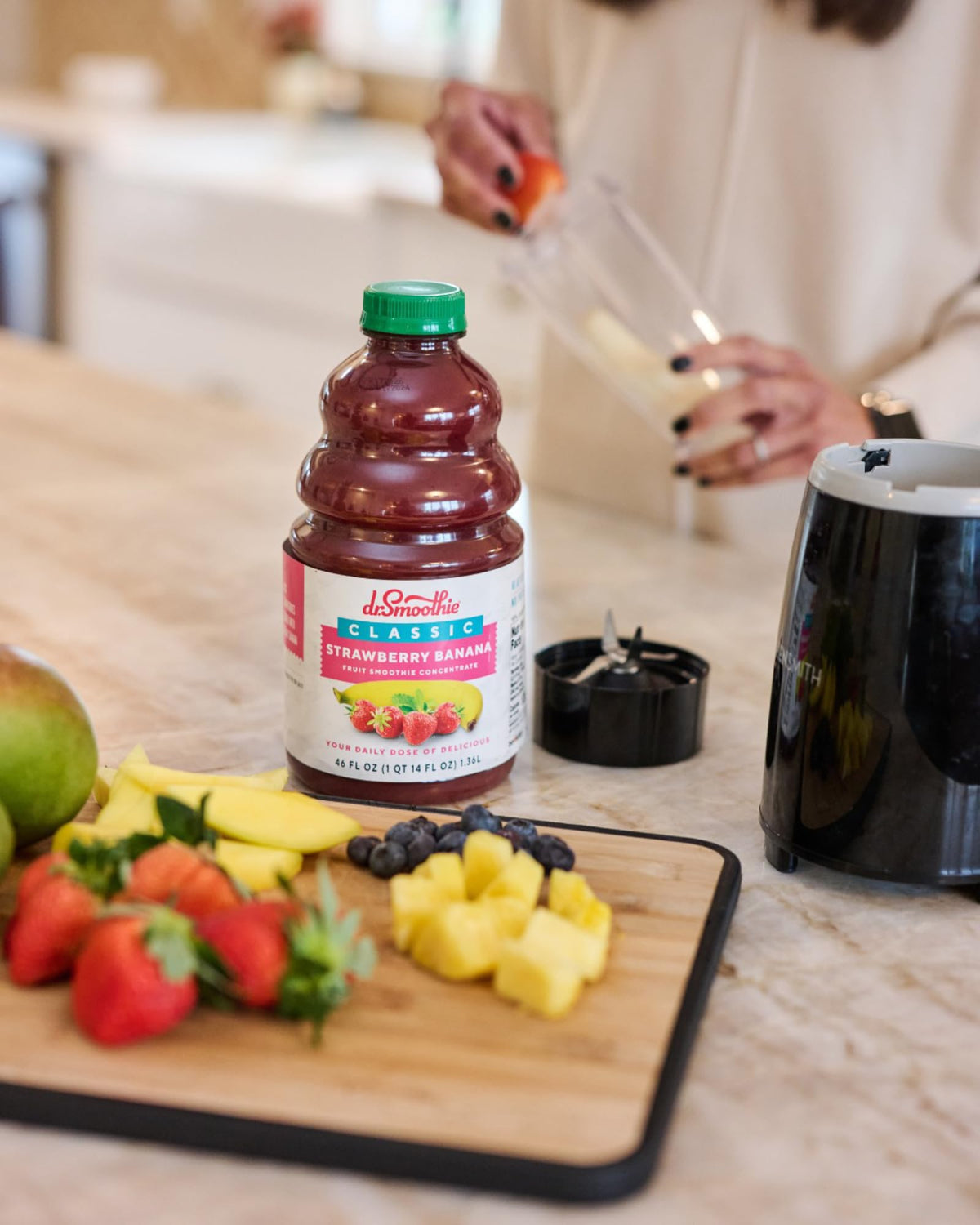 Classic Strawberry Banana by Dr. Smoothie – 46 Ounce (Pack of 1)