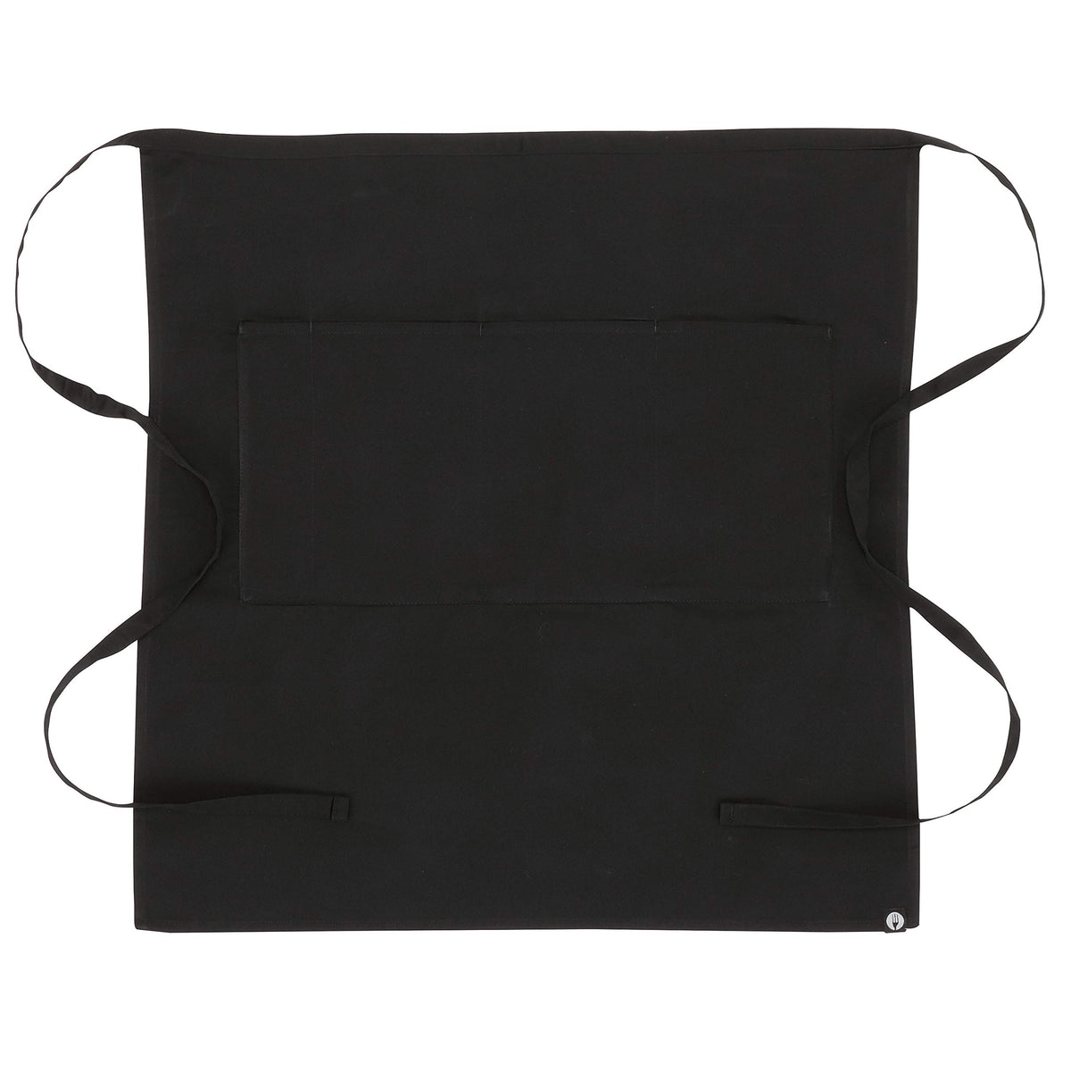 Unisex Reversible Server Apron by Chef Works – One Size, Polycotton, Black, Model REVF24