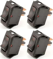 4-Pack 3373 On/Off SPST Rocker Switch Crathco Beverage Dispensers