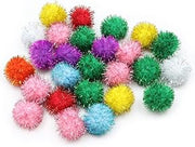 Creativity Street Glitter Poms 33Mm X 40-Piece Assorted