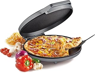 Betty Crocker Pizza Maker Plus, 12" Indoor Grill, 1440W, BC-2958CS, Silver