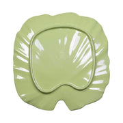 Medium Palm Leaf Plate by Elite Global Solutions – 11", Melamine, Design Green, Pack of 6, Model D1110PL-DG