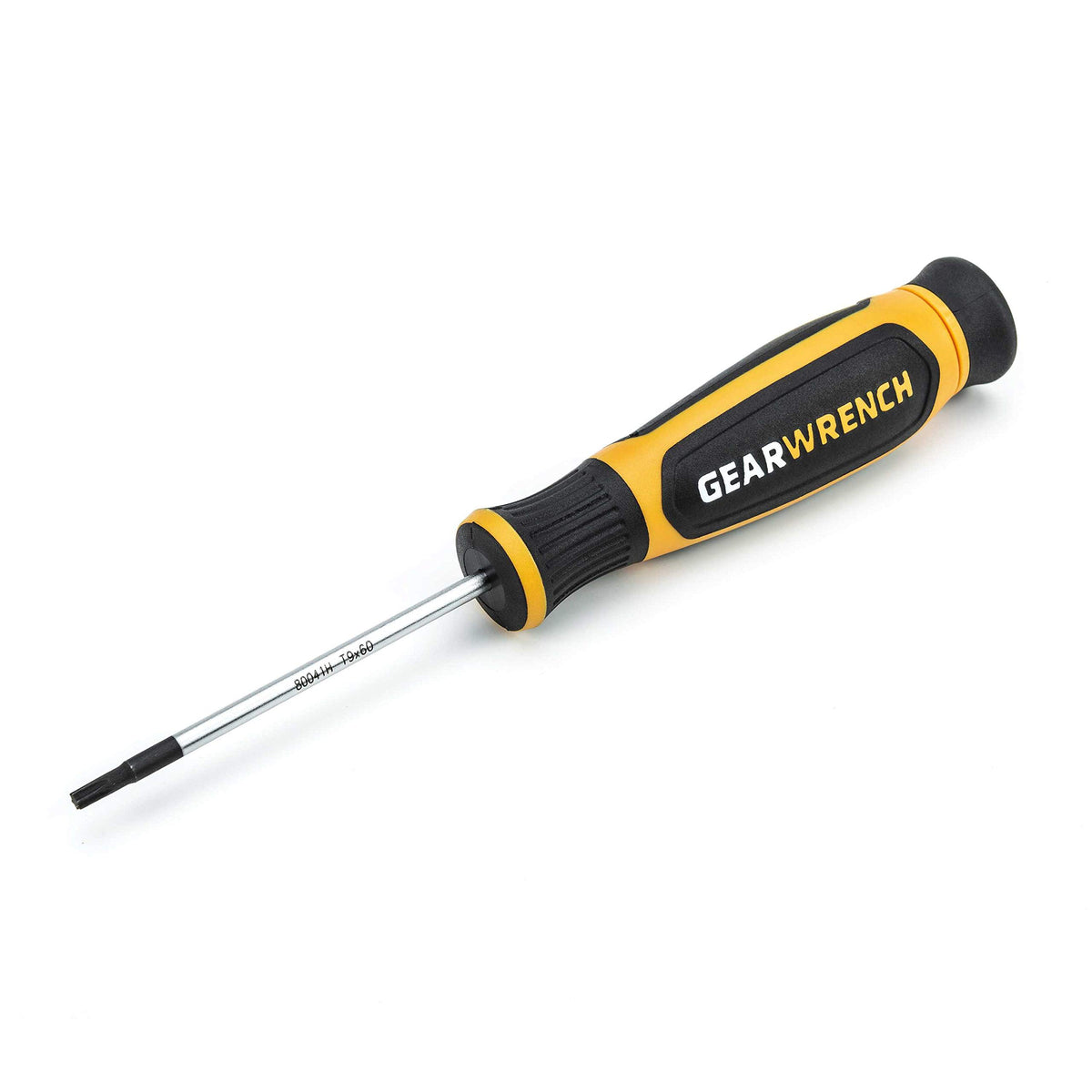 T9 x 60mm Mini Torx Dual Material Screwdriver by GEARWRENCH – 1 Count (Pack of 1), Alloy Steel, Black, Model 80041H