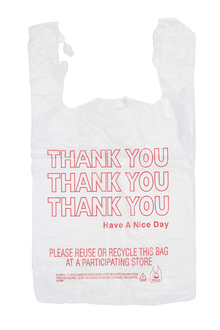 Thank You T-Shirt Bags – 11.5x6.5x21, 1000 case Pack