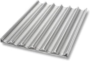 Chicago Metallic Uni-Lock Perf. Aluminum 6-Mold Baguette Pan