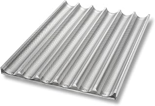 Chicago Metallic Uni-Lock Perf. Aluminum 6-Mold Baguette Pan