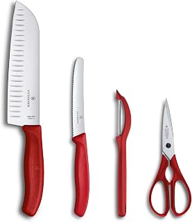 Victorinox Swiss Army 6.7131.4G Swiss Classic Knife Set Red Set of 4