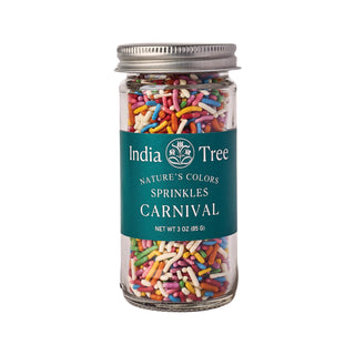 Nature’s Colors Carnival Sprinkles by India Tree – 3 Ounce (Pack of 1), Rainbow