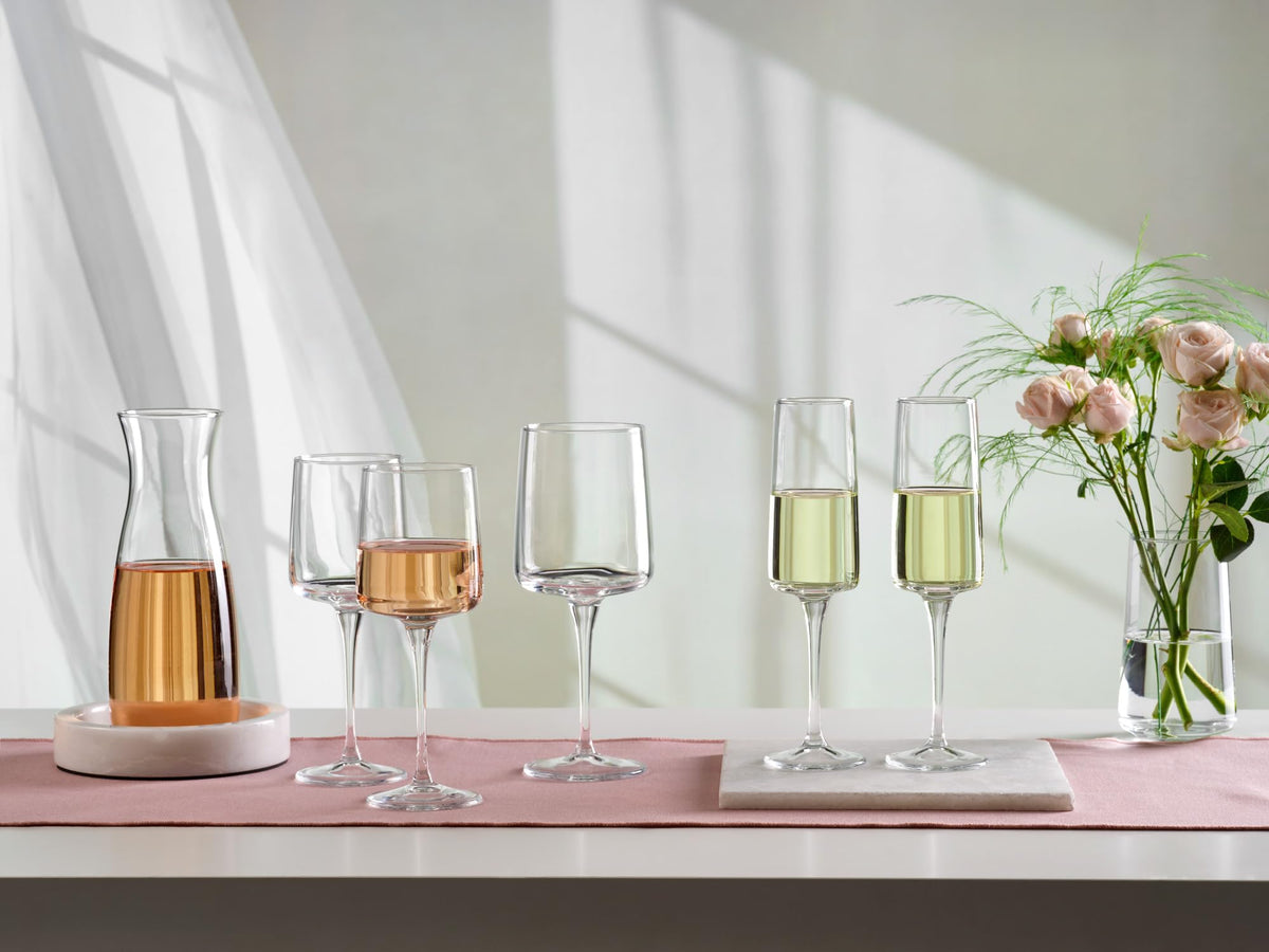 Set of 6 Iconic Clear Glass Champagne Flutes 19cl Elegant by Pasabahce – 7,8 x 7,8 x 10,5 cm, 190 cubic_centimeters, Glass, White, Pack of 6