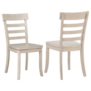 Coaster Orrison Farmhouse Dining Side Chair Set of by Coaster Fine Furniture – Rubberwood, Linen, Pack of 2, Model 121262