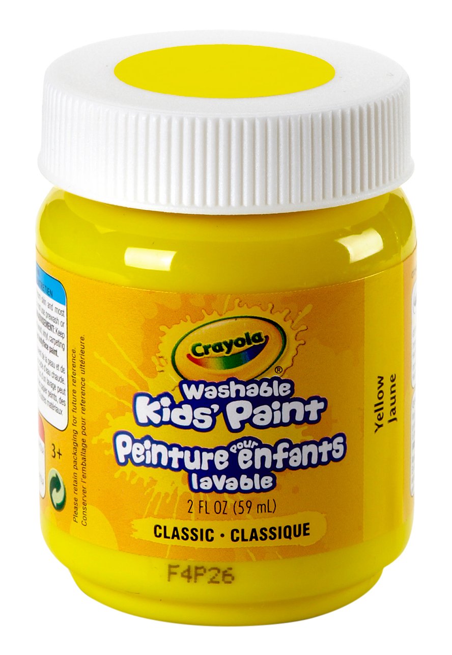Crayola Yellow / 1 / 2 Fl Oz (Pack of 1) Tempera & Poster Paint
