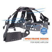 Ergodyne Orange / One Size / Full Brim Safety Helmet - Type 2, Class C Head Protection