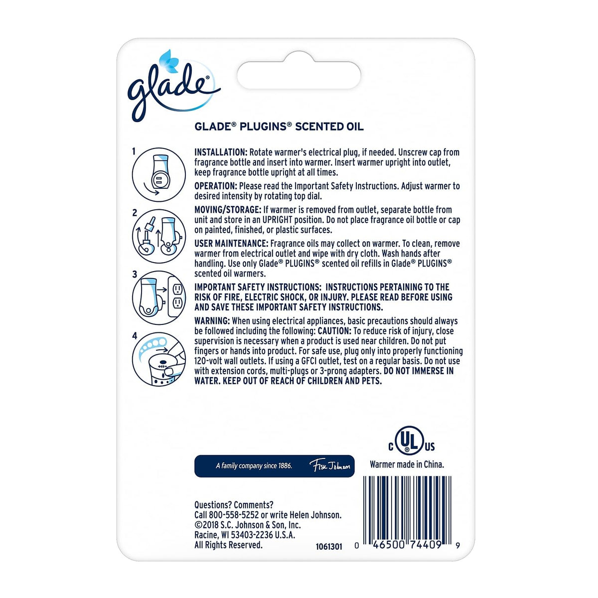 Glade 6 / 1 Count (Pack of 5) / Scented Electric