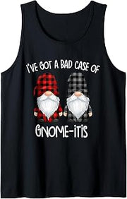 Funny Lazy Gnome Pajama Day Cute Gnome-itis Tank Top