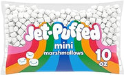 Jet-Puffed Mini Marshmallows, 10 oz Bag | Bite-Sized, Sweet & Fluffy, a Fat-Free Treat, Great for Hot Chocolate & Rice Cereal Treats