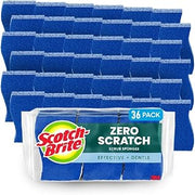 Scotch-Brite Zero Scratch Non-Scratch Scrub Sponges, 36 Pack