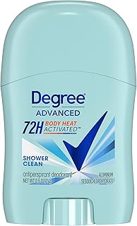 Degree Antiperspirant Deodorant Shower Clean 72-Hour Sweat & Odor Protection Antiperspirant for Women with Body Heat Activated Technology 0.5 oz