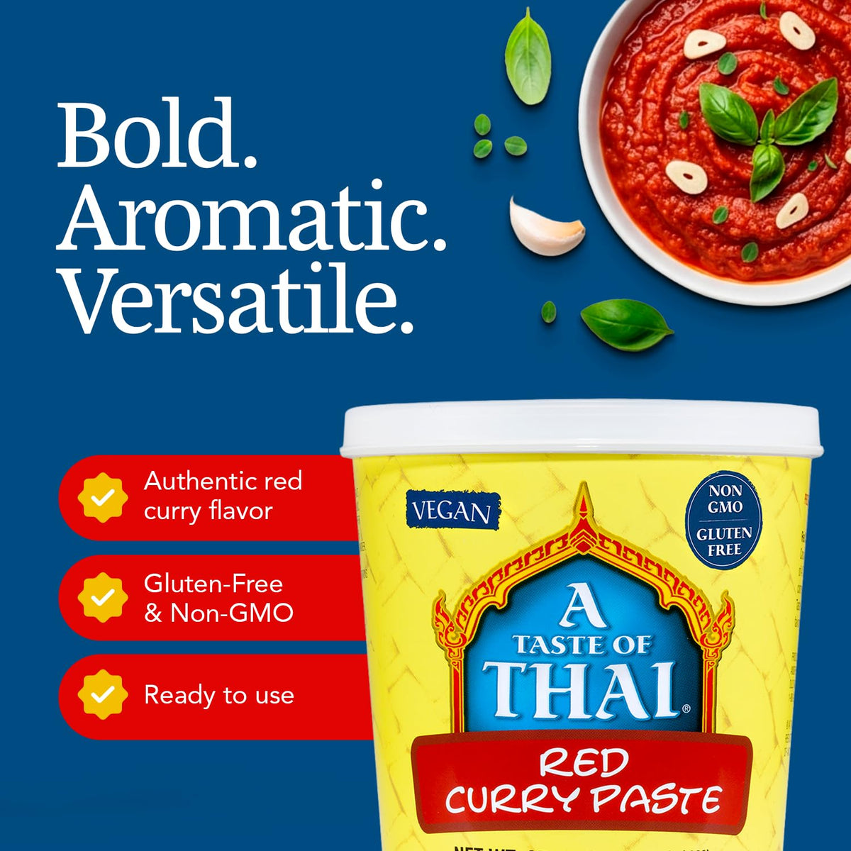 A Taste of Thai Red Curry Paste / 3 Pack / 3 Curry Sauce