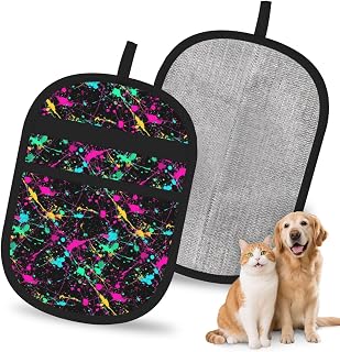 Reusable Pet Hair Removal Glove,Cat Dog Fur Tool-Ink Splash