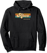 Vintage Sunset Stripes Abco, Arkansas Pullover Hoodie