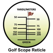 8x22 Blueline Ruby Lens Golf Scope (Yards) by Barska – Alloy Steel, Model AA10198