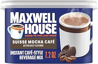 MAXWELL HOUSE Instant Cafe-Style Beverage Mix, Suisse Mocha Cafe, 7.2 oz